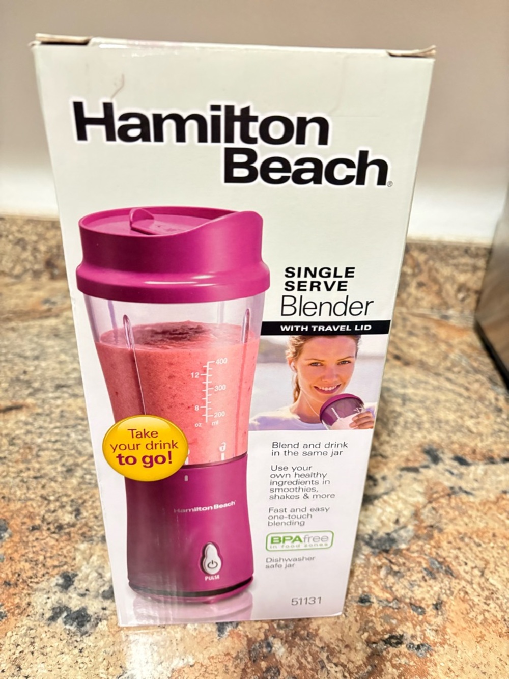 Hamilton Beach Portable Personal Blender - Pink